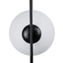 GloboStar® HAMBURG 00591 Μοντέρνο Κρεμαστό Φωτιστικό Οροφής Μονόφωτο Μαύρο Μεταλλικό Γυάλινο Μπάλα Μ25 x Π20 x Υ50cm - ledmania.gr