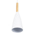 GloboStar® DILLON 00627 Μοντέρνο Κρεμαστό Φωτιστικό Οροφής Τρίφωτο Λευκό Μεταλλικό Καμπάνα Φ26 x Υ130cm - ledmania.gr