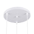 GloboStar® DILLON 00627 Μοντέρνο Κρεμαστό Φωτιστικό Οροφής Τρίφωτο Λευκό Μεταλλικό Καμπάνα Φ26 x Υ130cm - ledmania.gr