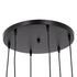 GloboStar® DILLON 00628 Μοντέρνο Κρεμαστό Φωτιστικό Οροφής Πολύφωτο Μαύρο Μεταλλικό Πλέγμα Φ52 x Υ130cm - ledmania.gr