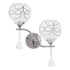 GloboStar® CANTER 00635 Μοντέρνο Φωτιστικό Τοίχου Απλίκα Δίφωτο Μεταλλικό με Διάφανο Γυαλί Μ32 x Π15 x Υ40cm - ledmania.gr