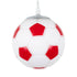 GloboStar® FOOTBALL 00642 Μοντέρνο Κρεμαστό Παιδικό Φωτιστικό Οροφής Μονόφωτο Κόκκινο Λευκό Γυάλινο Φ15 x Υ18cm - ledmania.gr