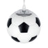 GloboStar® FOOTBALL 00643 Μοντέρνο Κρεμαστό Παιδικό Φωτιστικό Οροφής Μονόφωτο Μαύρο Λευκό Γυάλινο Φ15 x Υ18cm - ledmania.gr