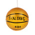 GloboStar® SPALDING NBA 00645 Μοντέρνο Κρεμαστό Παιδικό Φωτιστικό Οροφής Μονόφωτο Πορτοκαλί Γυάλινο Φ18 x Υ18cm - ledmania.gr