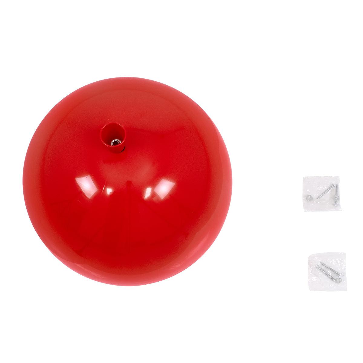 GloboStar® BALLOON 00652 Μοντέρνο Παιδικό Φωτιστικό Οροφής Μονόφωτο Κόκκινο Πλαστικό Μπάλα Φ30 x Υ33cm - ledmania.gr