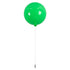 GloboStar® BALLOON 00653 Μοντέρνο Παιδικό Φωτιστικό Οροφής Μονόφωτο Πράσινο Πλαστικό Μπάλα Φ30 x Υ33cm - ledmania.gr
