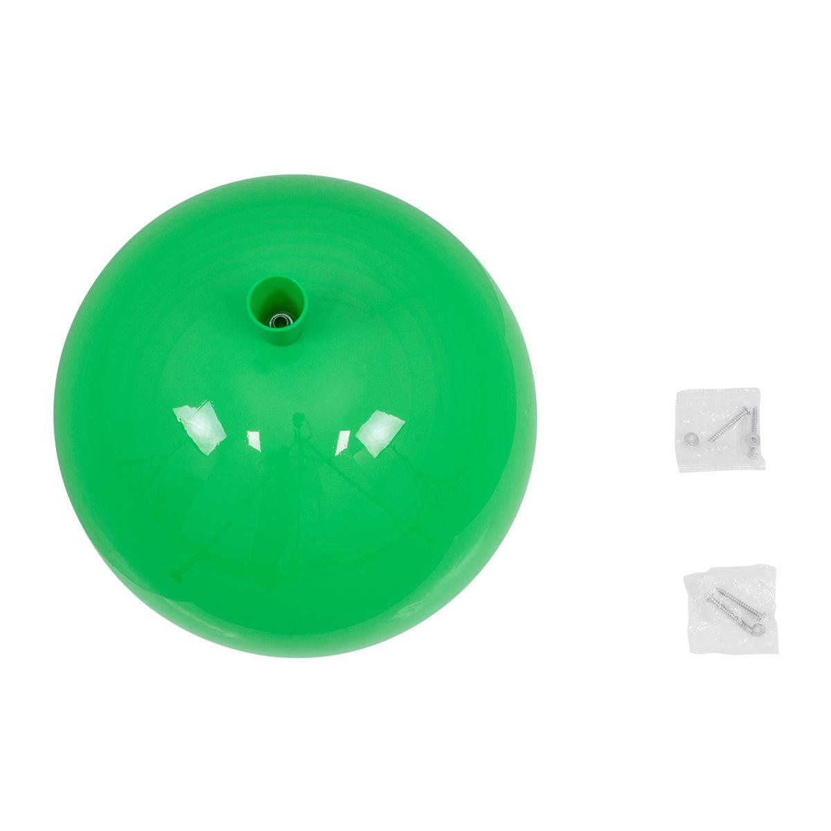 GloboStar® BALLOON 00653 Μοντέρνο Παιδικό Φωτιστικό Οροφής Μονόφωτο Πράσινο Πλαστικό Μπάλα Φ30 x Υ33cm - ledmania.gr