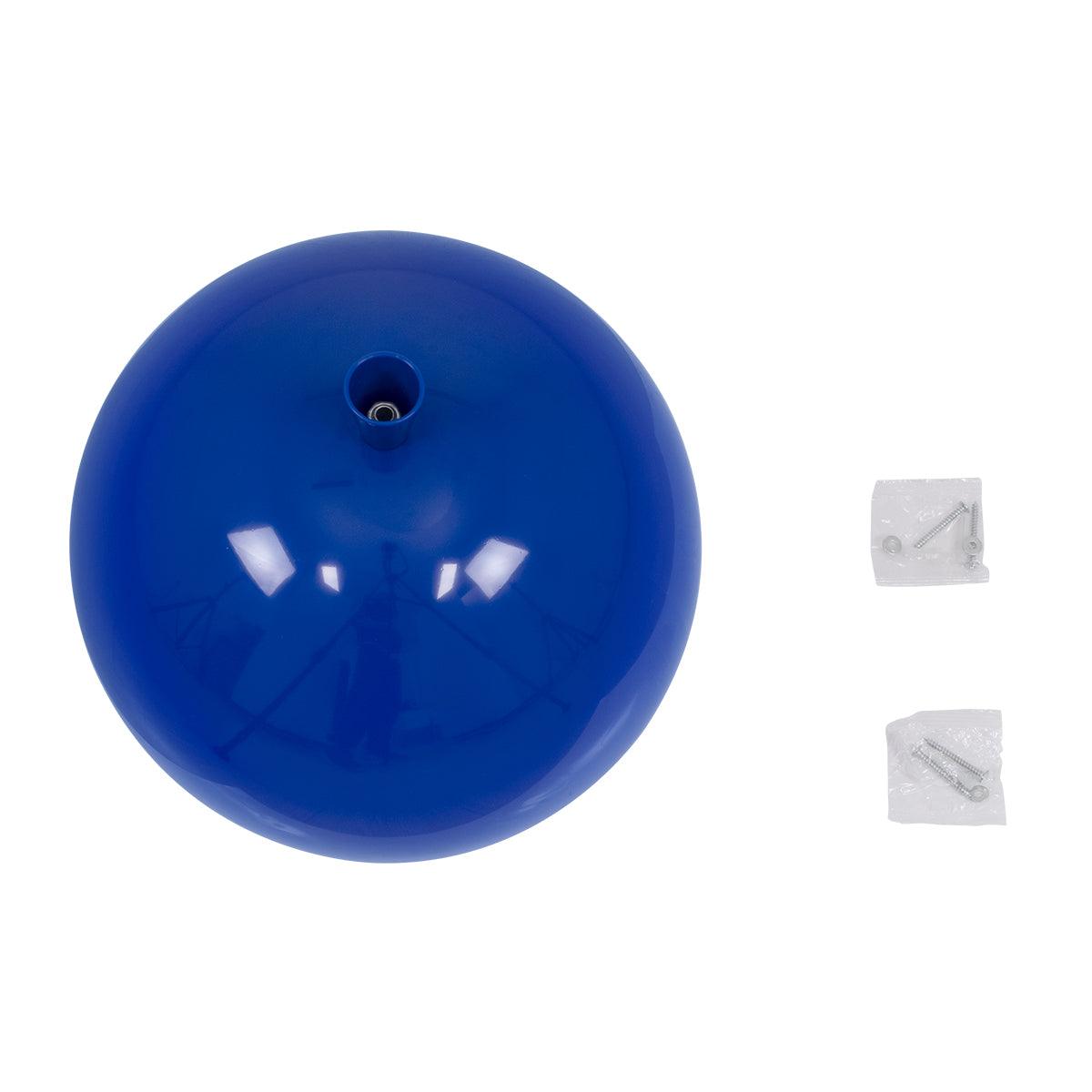 GloboStar® BALLOON 00654 Μοντέρνο Παιδικό Φωτιστικό Οροφής Μονόφωτο Μπλε Πλαστικό Μπάλα Φ30 x Υ33cm - ledmania.gr