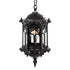 GloboStar® DARCY 00655 Vintage Κρεμαστό Φωτιστικό Οροφής Μονόφωτο Μαύρο Μεταλλικό Πλέγμα Φ15.5 x Y32.5cm - ledmania.gr