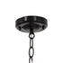 GloboStar® DARCY 00655 Vintage Κρεμαστό Φωτιστικό Οροφής Μονόφωτο Μαύρο Μεταλλικό Πλέγμα Φ15.5 x Y32.5cm - ledmania.gr