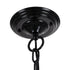 GloboStar® DARCY 00672 Vintage Κρεμαστό Φωτιστικό Οροφής Μονόφωτο 1 x E27 Μαύρο Μεταλλικό Φανάρι Πλέγμα Φ35 x Υ61cm - ledmania.gr