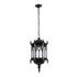 GloboStar® DARCY 00672 Vintage Κρεμαστό Φωτιστικό Οροφής Μονόφωτο 1 x E27 Μαύρο Μεταλλικό Φανάρι Πλέγμα Φ35 x Υ61cm - ledmania.gr