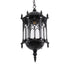GloboStar® DARCY 00672 Vintage Κρεμαστό Φωτιστικό Οροφής Μονόφωτο 1 x E27 Μαύρο Μεταλλικό Φανάρι Πλέγμα Φ35 x Υ61cm - ledmania.gr