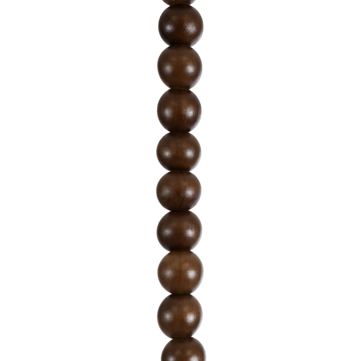 GloboStar® BEADS 00694 Vintage Κρεμαστό Φωτιστικό Οροφής Μονόφωτο 1 x E27 AC220-240V IP20 - Φ4 x Υ47cm - Καφέ Σκούρο Ξύλινο Ανάρτηση - 5 Χρόνια Εγγύηση - ledmania.gr