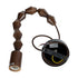 GloboStar® BEADS 00695 Vintage Κρεμαστό Φωτιστικό Οροφής Μονόφωτο 1 x E27 AC220-240V IP20 - Φ4 x Υ43cm - Καφέ Σκούρο Ξύλινο Ανάρτηση - 5 Χρόνια Εγγύηση - ledmania.gr
