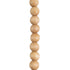 GloboStar® BEADS 00698 Vintage Κρεμαστό Φωτιστικό Οροφής Μονόφωτο 1 x E27 AC220-240V IP20 - Φ4 x Υ47cm - Μπεζ Ξύλινο Ανάρτηση - 5 Χρόνια Εγγύηση - ledmania.gr