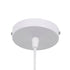 GloboStar® SANTOR 00729 Vintage Κρεμαστό Φωτιστικό Οροφής Μονόφωτο Λευκό - Μπλε Καμπάνα με Σχοινί Φ50 x Υ50cm - ledmania.gr