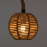 GloboStar® ORLEAN 00730 Vintage Κρεμαστό Φωτιστικό Οροφής Μονόφωτο Πλέγμα με Μπεζ Σχοινί Φ20 x Υ20cm - ledmania.gr