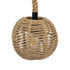 GloboStar® ORLEAN 00730 Vintage Κρεμαστό Φωτιστικό Οροφής Μονόφωτο Πλέγμα με Μπεζ Σχοινί Φ20 x Υ20cm - ledmania.gr