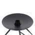 GloboStar® JAVAN 00736 Μοντέρνο Επιτραπέζιο Φωτιστικό Πορτατίφ Λαμπατέρ Μονόφωτο Διάφανο Γυάλινο Μαύρο Μεταλλικό Φ30 x Υ19cm - ledmania.gr