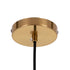 GloboStar® AVERY 00739 Μοντέρνο Κρεμαστό Φωτιστικό Οροφής Μονόφωτο Διάφανο Γυάλινο με Χρυσό Μεταλλικό Πλέγμα Φ18 x Υ38cm - ledmania.gr