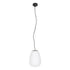 GloboStar® FREYA 00745 Μοντέρνο Κρεμαστό Φωτιστικό Οροφής Μονόφωτο Λευκό Γυάλινο Φ24 x Υ35cm - ledmania.gr