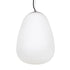 GloboStar® FREYA 00745 Μοντέρνο Κρεμαστό Φωτιστικό Οροφής Μονόφωτο Λευκό Γυάλινο Φ24 x Υ35cm - ledmania.gr