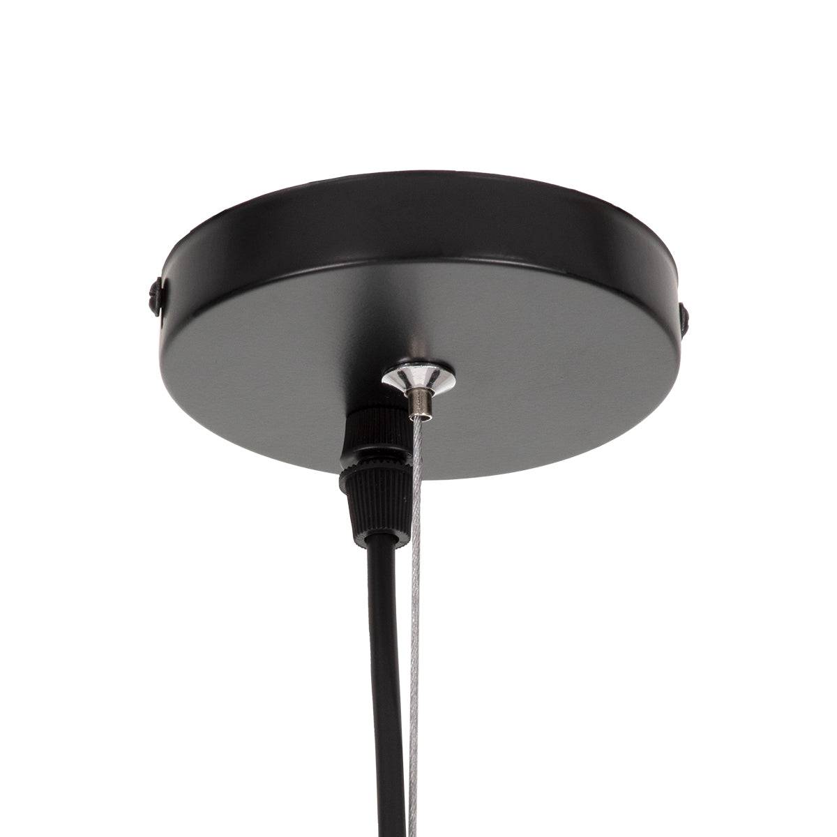 GloboStar® FREYA 00745 Μοντέρνο Κρεμαστό Φωτιστικό Οροφής Μονόφωτο Λευκό Γυάλινο Φ24 x Υ35cm - ledmania.gr