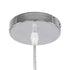 GloboStar® CRISTIN 00756 Μοντέρνο Κρεμαστό Φωτιστικό Οροφής Μονόφωτο 1 x G4 AC 230V Ασημί Νίκελ Γυάλινο Φ18 x Υ13cm - ledmania.gr