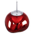 GloboStar® DIXAR 00763 Μοντέρνο Κρεμαστό Φωτιστικό Οροφής Μονόφωτο Γυάλινο Κόκκινο Φ36 x Υ45cm - ledmania.gr