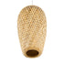 GloboStar® SAN TROPEZ 00764 Vintage Κρεμαστό Φωτιστικό Οροφής Μονόφωτο Μπεζ Ξύλινο Bamboo Φ19 x Υ42cm - ledmania.gr
