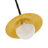 GloboStar® JOLIET 00780 Μοντέρνο Φωτιστικό Οροφής Πολύφωτο 6 x G9 AC 230V Μαύρο - Χρυσό Μεταλλικό Πλέγμα Φ93 x Υ87cm - ledmania.gr