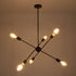 GloboStar® ZANE 00785 Μοντέρνο Φωτιστικό Οροφής Πολύφωτο Χάλκινο Μεταλλικό Ράγα Φ70 x Y100cm - ledmania.gr