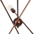GloboStar® ZANE 00785 Μοντέρνο Φωτιστικό Οροφής Πολύφωτο Χάλκινο Μεταλλικό Ράγα Φ70 x Y100cm - ledmania.gr