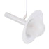 GloboStar® CELEST 00790 Μοντέρνο Μεταλλικό Κρεμαστό Φωτιστικό Οροφής Ανάρτηση με Ντουί G9 Μονόφωτο Λευκό με Λευκό Γυαλί Φ20 x Y26.5cm - ledmania.gr