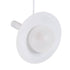 GloboStar® CELEST 00790 Μοντέρνο Μεταλλικό Κρεμαστό Φωτιστικό Οροφής Ανάρτηση με Ντουί G9 Μονόφωτο Λευκό με Λευκό Γυαλί Φ20 x Y26.5cm - ledmania.gr