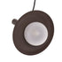 GloboStar® CELEST 00791 Μοντέρνο Μεταλλικό Κρεμαστό Φωτιστικό Οροφής Ανάρτηση με Ντουί G9 Μονόφωτο Καφέ με Λευκό Γυαλί Φ20 x Y26.5cm - ledmania.gr