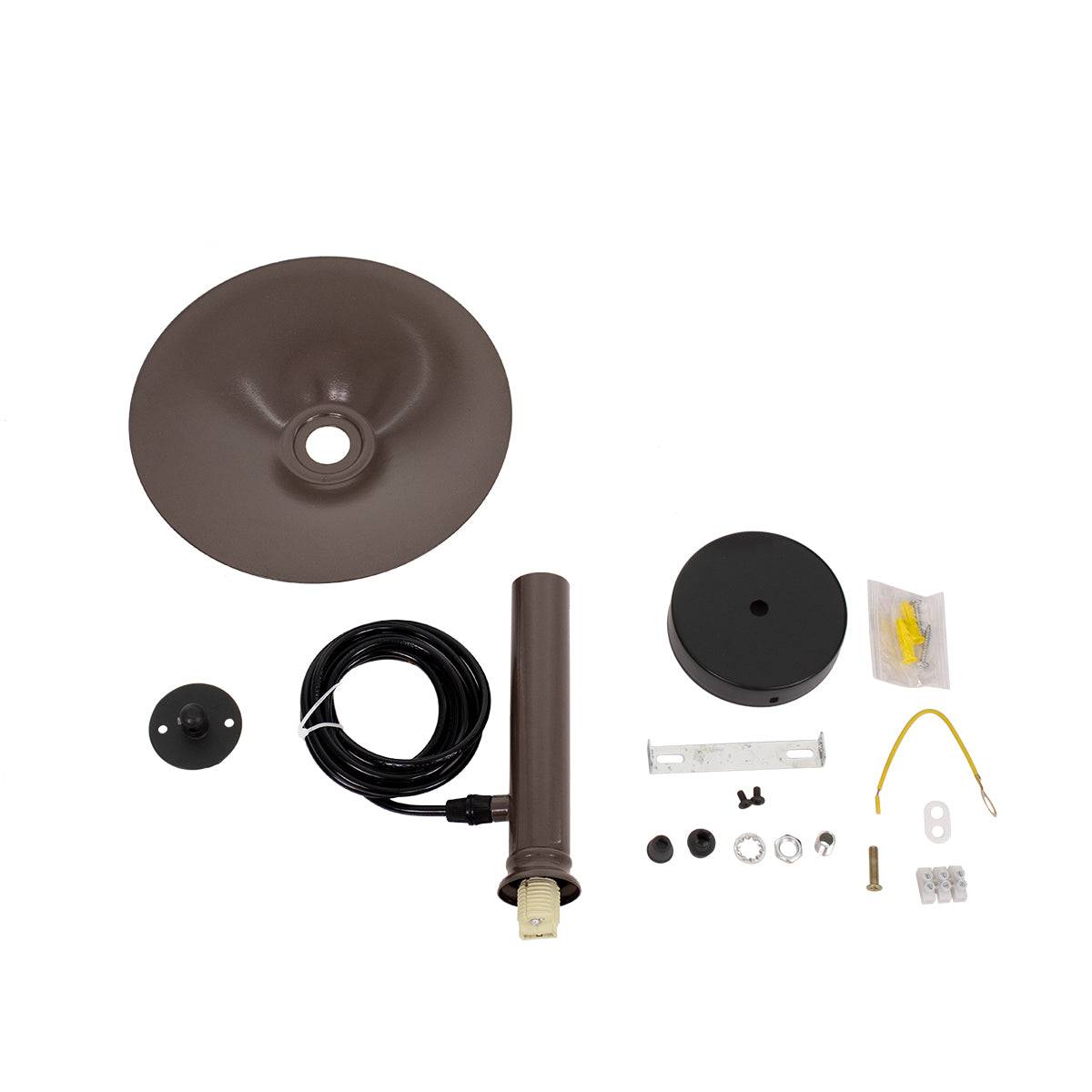GloboStar® CELEST 00791 Μοντέρνο Μεταλλικό Κρεμαστό Φωτιστικό Οροφής Ανάρτηση με Ντουί G9 Μονόφωτο Καφέ με Λευκό Γυαλί Φ20 x Y26.5cm - ledmania.gr