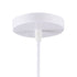 GloboStar® CUBE 00802 Μοντέρνο Κρεμαστό Φωτιστικό Οροφής Μονόφωτο 1 x E27 Λευκό Μεταλλικό Πλέγμα Μ25 x Π25 x Υ25cm