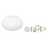 GloboStar® ZOE 00837 Μοντέρνο Κρεμαστό Φωτιστικό Οροφής Μονόφωτο Λευκό Μεταλλικό Καμπάνα Φ60 x Υ35cm - ledmania.gr