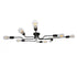 GloboStar® LIBERTA 00840 Μοντέρνο Φωτιστικό Οροφής Πολύφωτο Μαύρο Μεταλλικό Μ102 x Π72 x Υ10.5cm - ledmania.gr