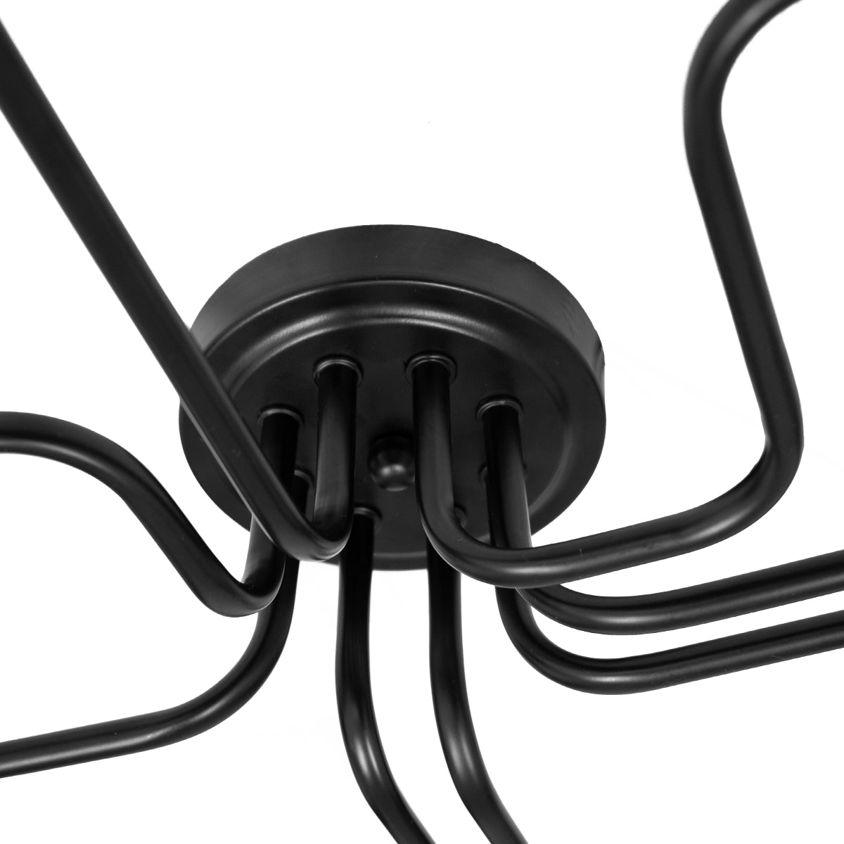GloboStar® LIBERTA 00840 Μοντέρνο Φωτιστικό Οροφής Πολύφωτο Μαύρο Μεταλλικό Μ102 x Π72 x Υ10.5cm - ledmania.gr