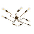 GloboStar® LIBERTA 00841 Μοντέρνο Φωτιστικό Οροφής Πολύφωτο Χάλκινο Σκουριά Μ102 x Π72 x Υ10.5cm - ledmania.gr