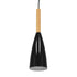 GloboStar® DILLON 00877 Μοντέρνο Κρεμαστό Φωτιστικό Οροφής Μονόφωτο Μαύρο Μεταλλικό Καμπάνα Φ11 x Υ36cm - ledmania.gr