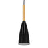 GloboStar® DILLON 00877 Μοντέρνο Κρεμαστό Φωτιστικό Οροφής Μονόφωτο Μαύρο Μεταλλικό Καμπάνα Φ11 x Υ36cm - ledmania.gr