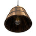 GloboStar® CEBU 00889 ΣΕΤ Vintage Κρεμαστό Φωτιστικό Οροφής Τρίφωτο Μεταλλικό Ξύλινο Μ55.5 x Π18.5 x Y210cm - ledmania.gr