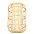 GloboStar® DE PARIS 00893 Vintage Κρεμαστό Φωτιστικό Οροφής Μονόφωτο Μπεζ Ξύλινο Bamboo Φ25 x Υ42cm - ledmania.gr