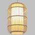 GloboStar® DE PARIS 00893 Vintage Κρεμαστό Φωτιστικό Οροφής Μονόφωτο Μπεζ Ξύλινο Bamboo Φ25 x Υ42cm - ledmania.gr