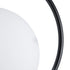 GloboStar® MADRID 00931 Μοντέρνο Κρεμαστό Φωτιστικό Οροφής Μονόφωτο Μαύρο Μεταλλικό Γυάλινο Μπάλα Μ30 x Π20 x Υ30cm - ledmania.gr