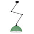 GloboStar® LOTUS GREEN 00936 Μοντέρνο Φωτιστικό Οροφής Μονόφωτο Ανοιχτό Πράσινο Ματ Μεταλλικό Καμπάνα Φ30 x Y21cm - ledmania.gr